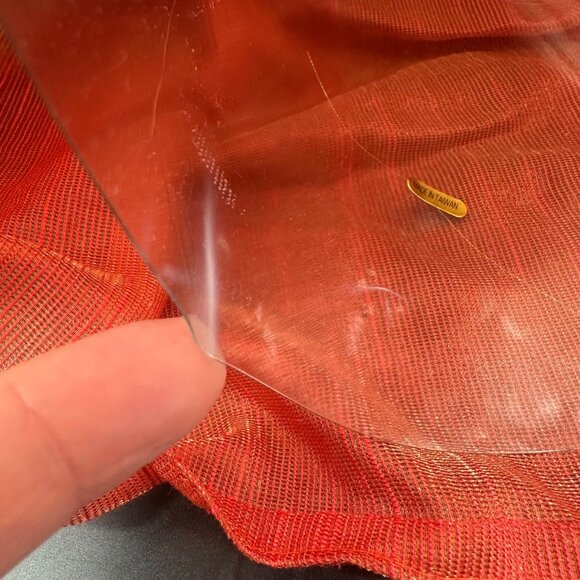 Vintage Christmas Angel Tree Topper 1999 May Department Store Red Green Gold - Picture 10 of 14